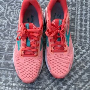 Brooks Women's Coral and Teal Athletic Shoes